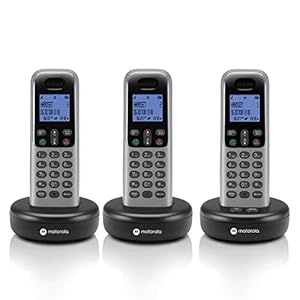 Motorola T613 Residential T6 Series Cordless Phone Set with Answering Machine and Caller ID (3 Handsets)