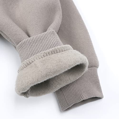 MYGBCPJS Boys Girls 2 Pcs Warm Fleece Sweat Suit Kids Thick Pullover Sweatshirt + Elastic Waist Sweatpants Jogger Set Outfit3