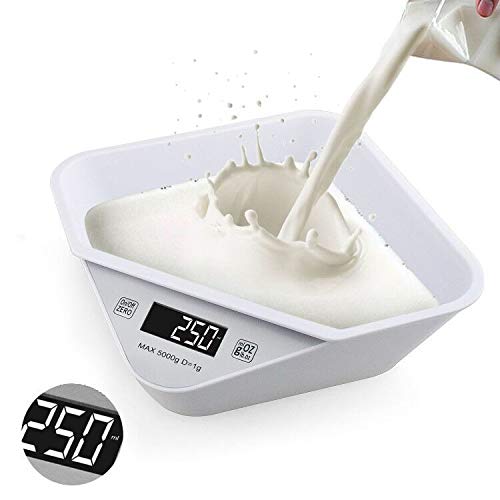 Bluelly Food Scale, Digital Kitchen Scale with Bowl, Multifunction LCD Electronic Scale Measures