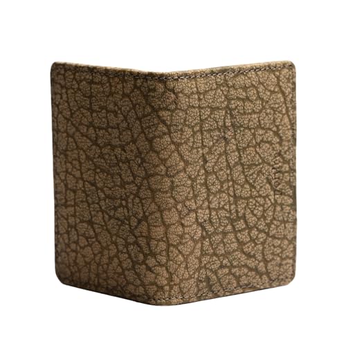 Image of Portlee Genuine Leather Bifold Slim Stylish Credit Debit ATM Card Holder Wallet for Men Women with Gift Box (Greenish Black)