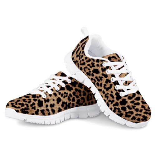 PinUp Angel Kid Girls Running Sports Sneakers Cute Casual Leopard/Floral Print Walking Shoes