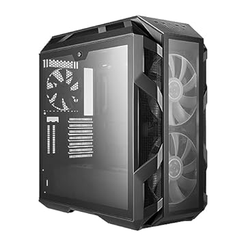 Gabinete Cooler Master MasterCase H500M ARGB, E-ATX, Duas Laterais e Painéis Frontal e Superior em Vidro Temperado, Dois painéis frontais cambiáveis (Tela e Vidro Temperado), Duas Ventoinhas 200mm ARG, PSU Cover