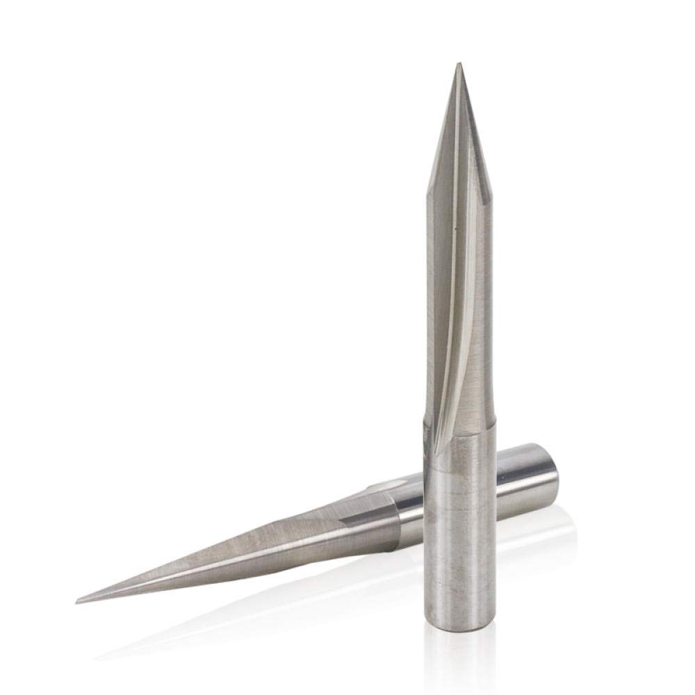 MNUPL CNC Fräser 2 Stück - 6mm Schaft 2 Schneiden Hartmetall Für Holz