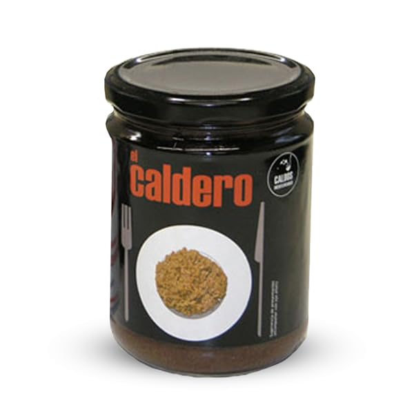 El Caldero | Caldo Pescado - Caldo de Pescado y Marisco para Paella o Caldero, Exquisito Fumet para 2 Raciones, 400Ml