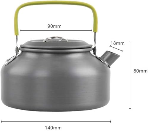 Miniatura 4 de Aluminio 0.8L al aire libre camping senderismo hervidor cafetera portátil tetera compacta y ligera