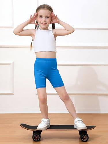 Image of Ruisita 6 Pack Toddler Girls Cotton Bike Shorts Cartwheel Safety Shorts