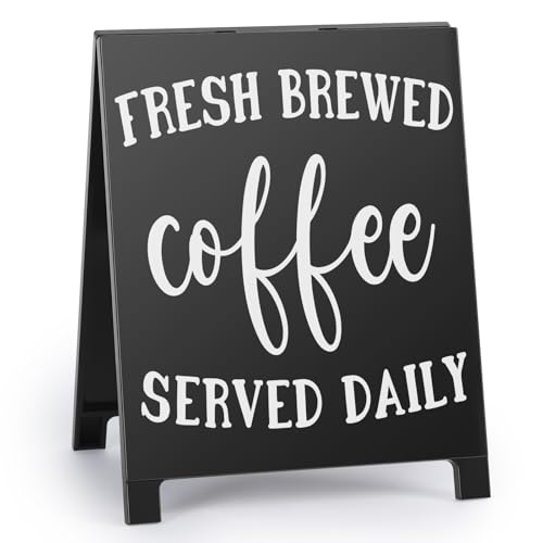 Coffee Signs for Coffee Bar Station Fresh Brewed Coffees Served
