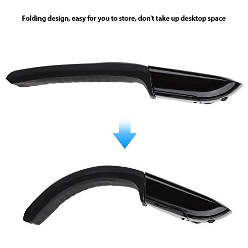 Image of SUNGOOYUE Wireless Mouse, Folding Mouse with Receiver 1600DPI 2.4Ghz Portable USB Wireless Mouse for Laptop PC