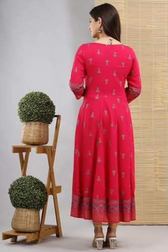 Image of rytras Women's Rayon Relaxed Fit Anarkali Kurta