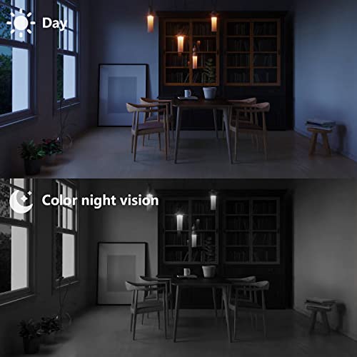 Xvim 2Pack 3Mp Light Bulb Security Camera, 2.4Ghz Wifi Wireless Home Surveillance Camera, 360 Degree View Lens Hd Night Vision, 2-Way Audio, Human Motion Detection & Alarm #TOP6