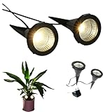 Dapo® 2x LED-Pflanzen-Strahler JASMIN Handschalter LED-Spot-Blumen-Zimmerpflanzen-Blumenkübel-Blumentopf-Spotlight Dekorations-Stimmungs-indirekter-Spot
