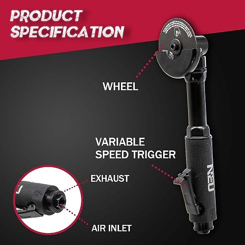 Herramienta de corte de aire PNEUPACTURE con protector de seguridad ajustable 3