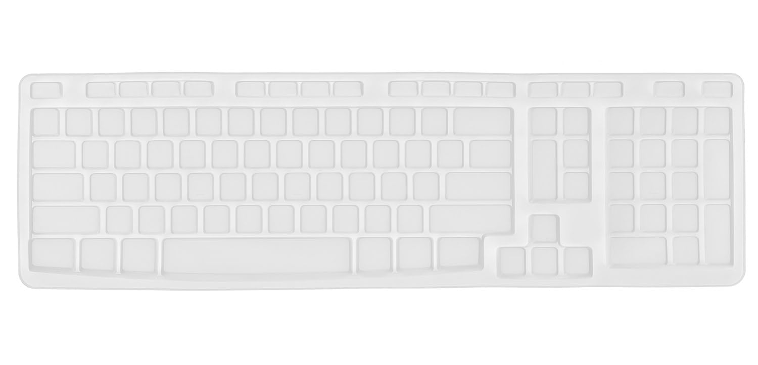Keyboard Cover for Logitech MK320 K330 MK335 Wireless Keyboard, Waterproof Silicone Keyboard Protector for Logitech MK320 MK335, Clear