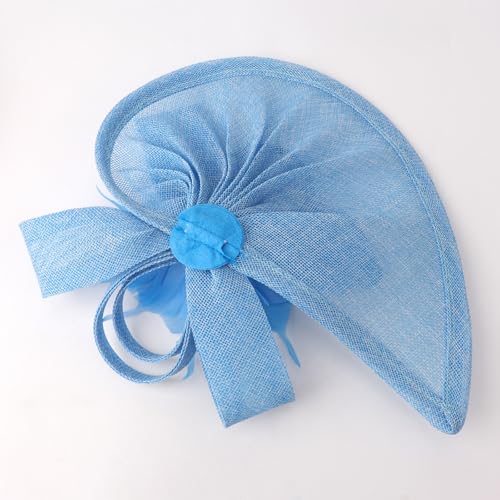 Image of DRESHOW Women Fascinator Hats Tea Party Hat Vintage Pillbox Hat Headband for Cocktail