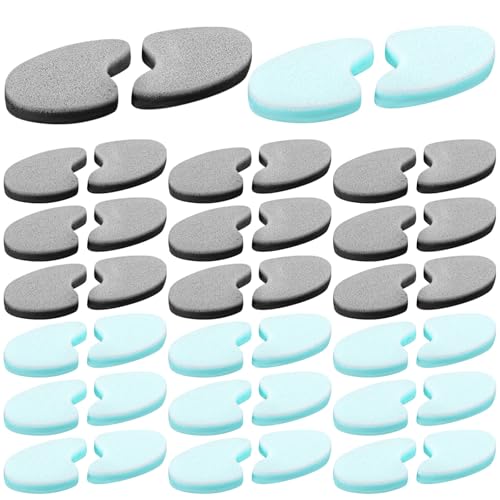 YBEATY 20 Pack Foam Toe Separators Breathable Blister Toe Spacers Reduce Friction Hammer Relieve Corns Pain Separators Layer Overlapping Toes Corrector for Men Women