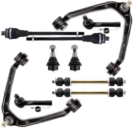 titaniarm 10pcs suspension kits | front upper control arm and ball joint assembly compatible with 1999-2006 chevy silverado & gmc sierra 1500 | 2000-2006 chevy suburban 1500 & cadillac escalade