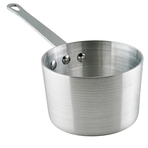 Winco Heavy-Duty Aluminum Tapered Sauce Pan, 3mm,...