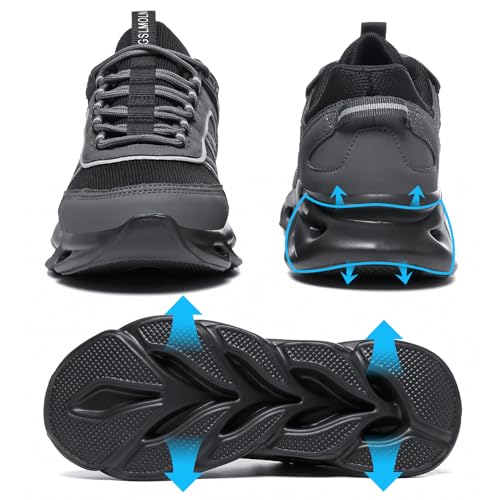GSLMOLN Men's Walking Running Shoes Lightweight Non-Slip Fashion Casual Sneakers Athletic Breathable Mesh Tennis Sneakers Jogging Cross Training4