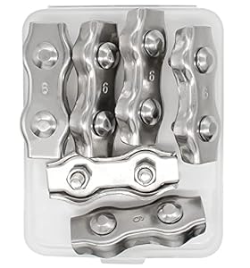 YYWEi Duplex Klemme 6mm Drahtseilklemme 6 Stück