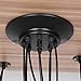 8 Vintage Industrial Hanging Light Holder, for, Ceiling Lamp, Black Metal E27 Bulb for Home Decoration