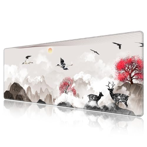 Grand tapis de souris 1200x500x3mm LL-COEUR tapis de bureau XXL paysage