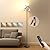 FIMEI Split Floor Lamp Modern LED Rotatable Floor Lamp, Eye-Protection Reading Standing Lamp with Stepless Dimming and 3000K-6000K Color, Separately Rotatable Design, Black