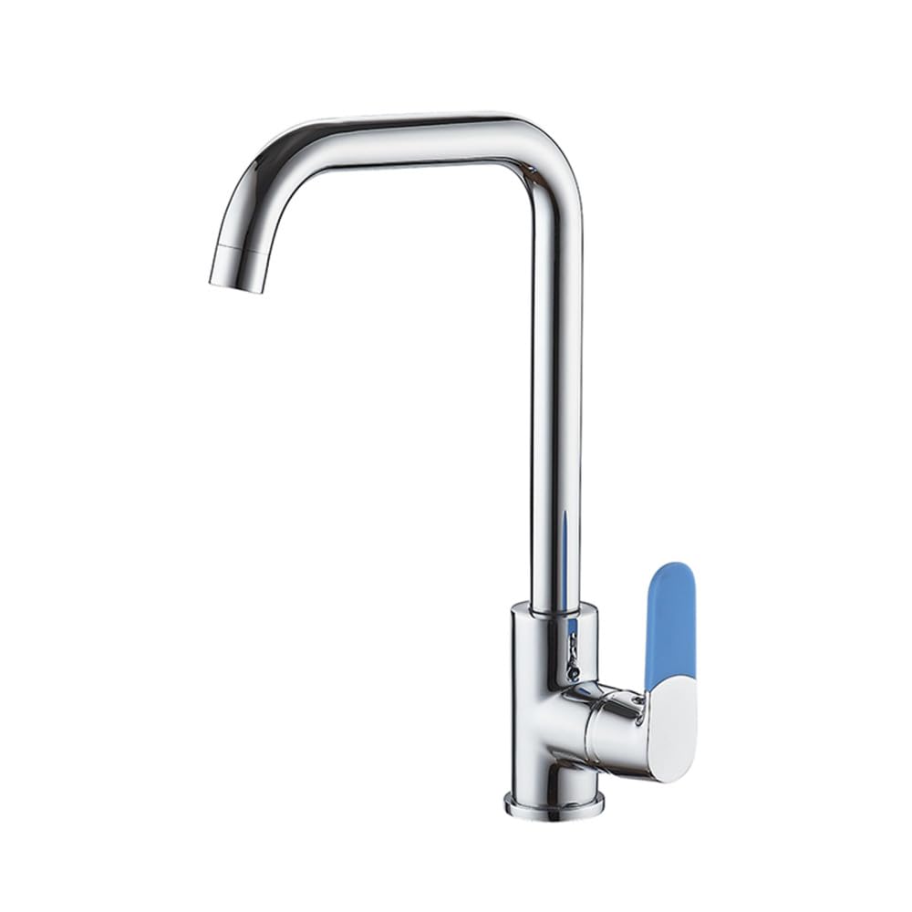 MXXQRHF Chrome Faucet for Finish Kitchen Sink Single Handle Polished Taps Brass Mounted Mixer Water Taps Basin Faucets,L4053