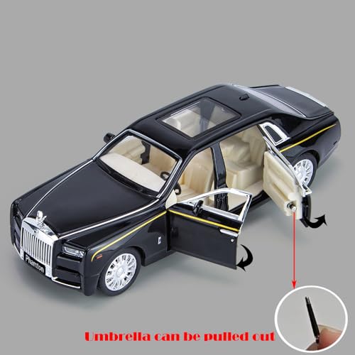Vehículo a escala 1:32 Phantom modelo negro con sonido y luz miniatura 3