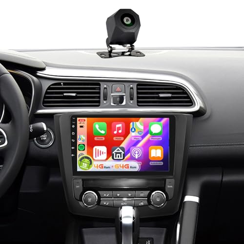 【4+64G】 Hodozzy Wireless Carplay Autoradio für Renault Kadjar