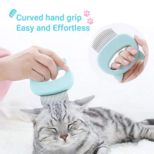 Cat Combs 3 Pieces Pet Massage Grooming Combs Dogs Cleaning Brushes Hair Removal for Shedding Matted Fur Short and Long… - Image 4