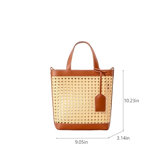 Bolso de Playa de Paja Tejida para Mujer miniatura 4