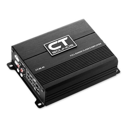 CT Sounds CT-80.4AB Full-Range Class AB 4 Channel Car Audio Amplifier, 480 Watts RMS