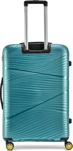 Image of Skybags Swirl Set of 3 Trolley Bag 56, 65 & 75cm | Small+Medium+Large | Hard Luggage | 8 Wheels Suitcase | Combination Lock with Anti-Theft Zipper | Polypropylene | 3 Years Warranty - Unisex (Cyan)