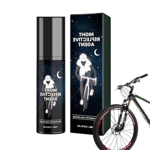 Pintura De Pulverización De Brillo Reflectante: 100 Ml De Pulverización Nocturna Brillante, Recubrimiento De Alta Visibilidad | Pintura De Neón Duradero Para Ropa, Bicicletas, Cascos, Zapatos, Patinet
