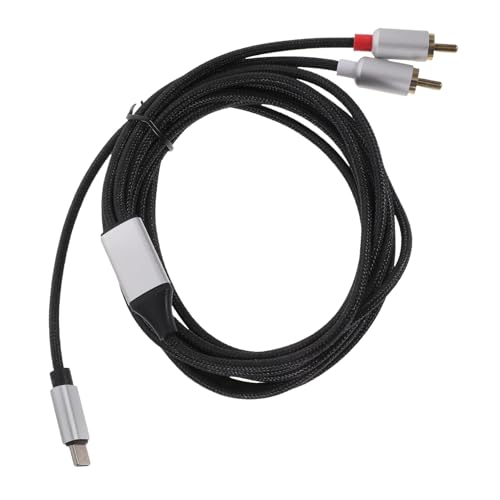 UPKOCH type-c - 2rca 3.5mm オーディオ ケーブル パワーアンプサウンドオーディオケーブル オーディオコンバータ pc xp RCAからUSBへ 機器変換ケーブル