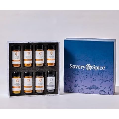 Savory Spice Indian Spice Collection - Indian Spices & Seasonings Gift Set (8-Jar Box) Cover