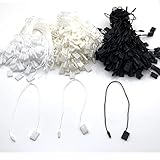 1000Pcs 7-inch Hang Tag String, Nylon Snap Lock Pin Loop Fastener Hook Ties for Clothes Tags, Price Tags, Shoes Snap Lock, Luggage Label, Easy and Fast to Attach (White)