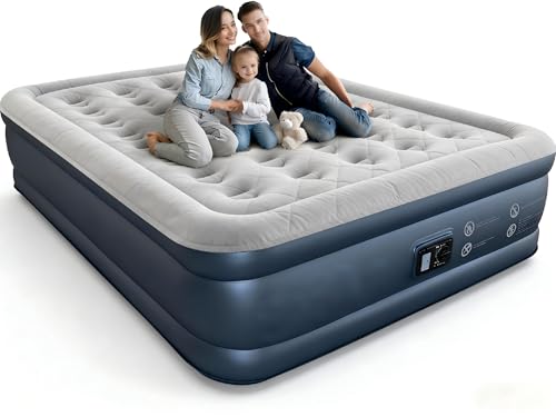 La mejor selección de Colchon Inflable Matrimonial Coppel disponible en línea para comprar. 49 TicEaik Double Size Colchón Inflable con Bomba Integrada 45 cm de Altura, Cama Aireable Portátil de 4 Cámaras Mejorada, Resiste hasta 340 kg, Ideal para Acampar, Invitados y Uso...