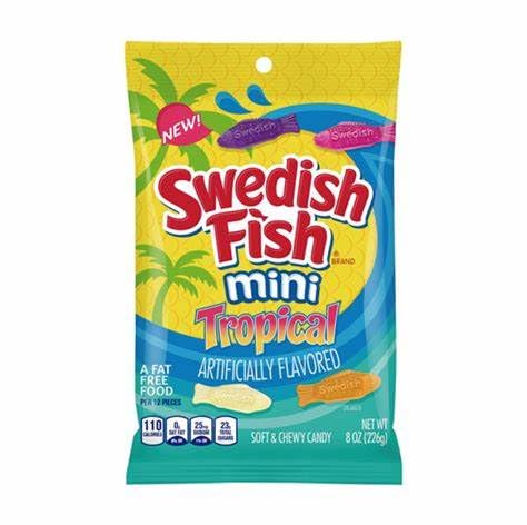 Swedish Fish Mini Tropical 8oz (Set of 3)