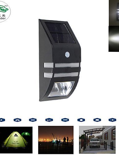 DXZMBDM® Lampes mur de capteur de mouvement du corps humain alimenté par panneau solaire zweihnder Hyundai Solaris jardin lumières de la nuit de , white
