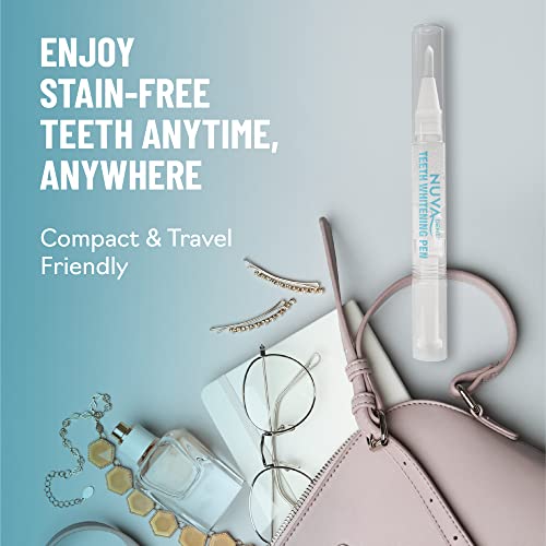 Nuva Dent Sensitive Teeth Whitening Pens - Tooth Whitening Pens Made in USA - 35% Carbamide Peroxide Whitening Gel Teeth Stain Remover - Teeth Whitener, Blanqueador de Dientes Profesional (3 Pcs) - Image 6