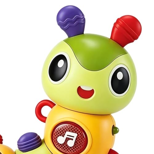 Juguetes musicales para niños con mordedor calmante y giro flexible 6