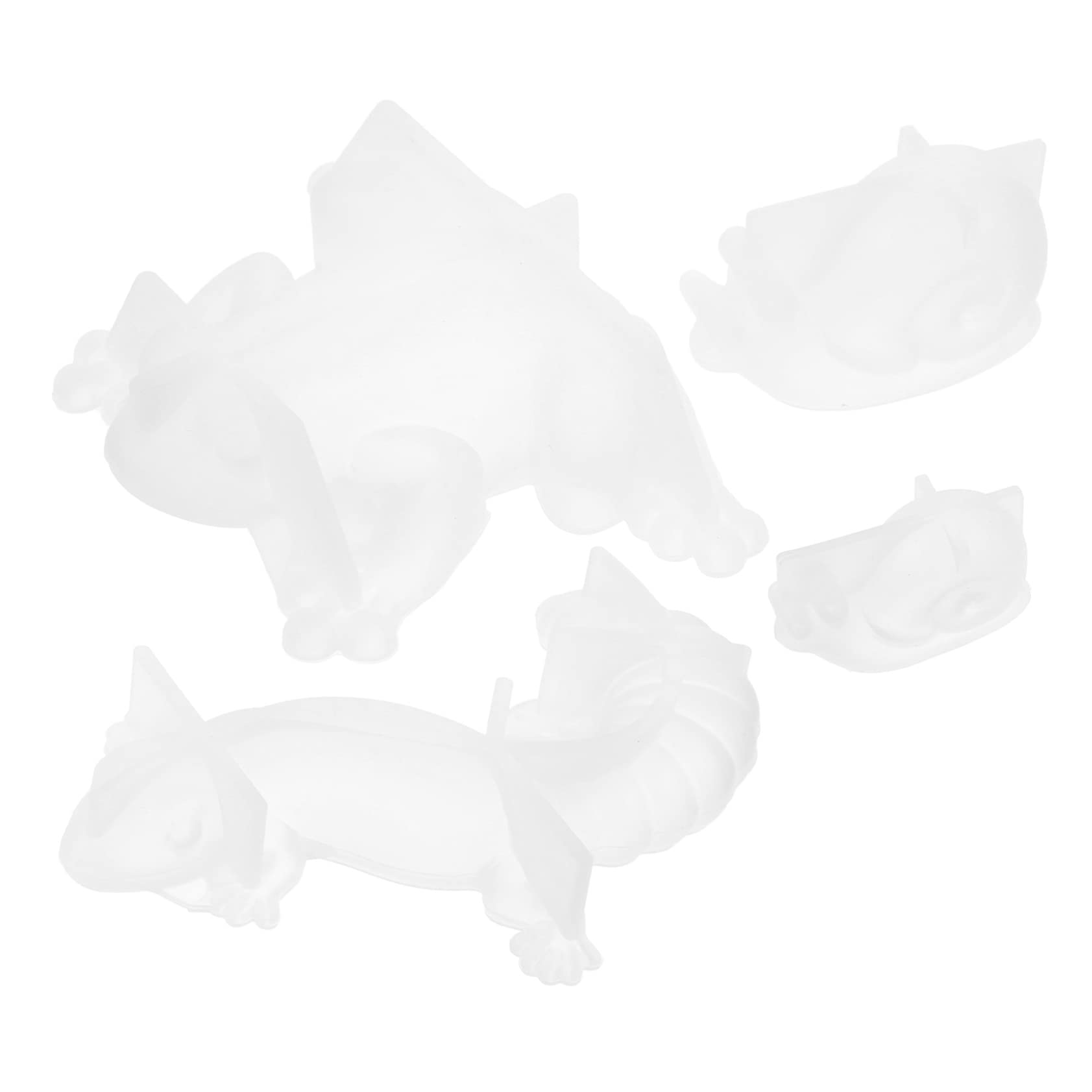 HOMSFOU 3 Ensembles Moule Décoratif pour Petits Animaux Moules Décoratifs en Forme De Grenouille Moules Réutilisables pour Fabrication De Statues d'animaux Moule en 4 pièces * 3