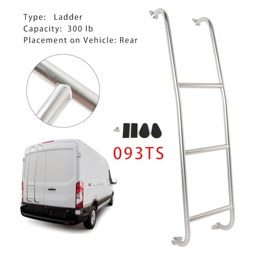 3-Step Stainless Rear Van Ladder for Ford Transit Low Roof 2014-2025 by Areyourshop - Used condition - Image 8