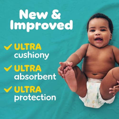 Pampers Baby Dry Disposable Baby Diapers Size 7, 2 Month Supply (2 x 108 Count) with Sensitive Water Based Baby Wipes 12X Multi Pack Pop-Top and Refill (1008 Count)