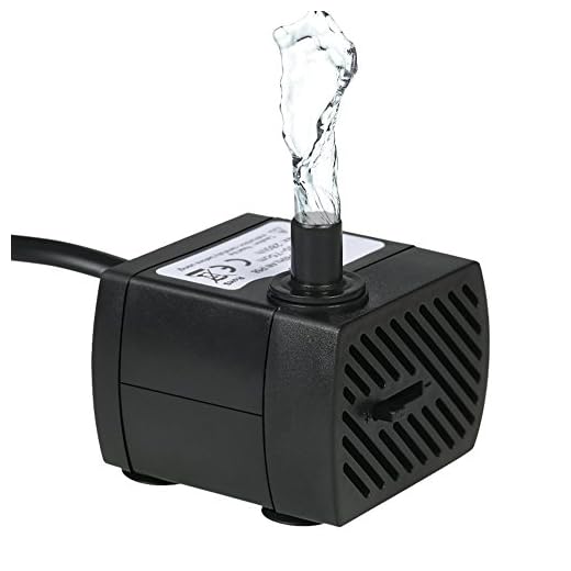 Homvik Mini Bomba de Agua Sumergible 350L/H 5W Bomba Agua Ultra Silencioso para Acuario Estanque Pecera y Fuente de Agua Mascotas Circulación de Agua Dulce y Marino Altura 0.8m