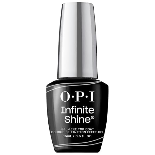 OPI Infinite Shine Gel-like Top Coat – vorgehärtete Gel-Technologie ohne UV-Lampe – bis zu 11 Tage Halt – langanhaltender, veganer Nagellack – extra breiter ProWide Pinsel für makellosen Auftrag