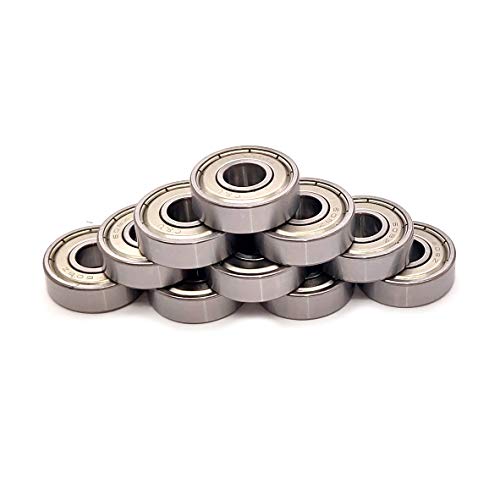 FKG 608-ZZ 8x22x7mm Deep Groove Ball Bearing Double Metal Shields Bearing Pre-Lubricated 10 Pcs