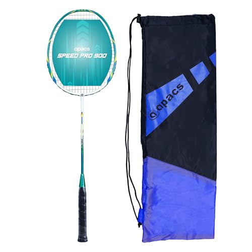 Apacs Speed Pro 900 Strung | Head Heavy Badminton Racket for Intermediate Players (White Turquoise) (B0CNTLRFCP) Amazon Price History, Amazon Price Tracker