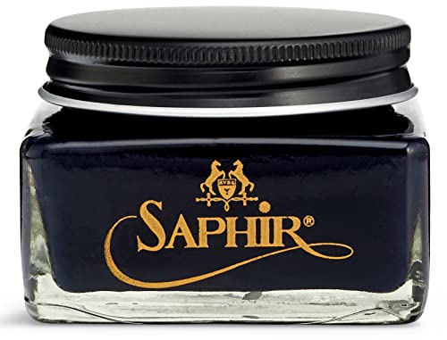 Image of Saphir Medaille d'Or Pommadier Cream 75ml - Natural Cream Leather Shoe Polish, Leather Conditioner for Boots, Handbags